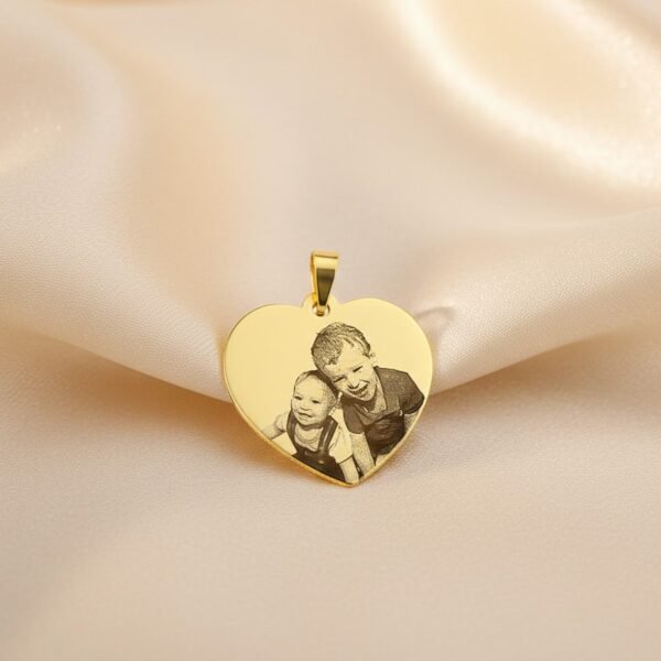 FOTOGRAVACAO-0040-2.jpg Pingente de Coração, Personalizado com Foto Gravação Banhado
