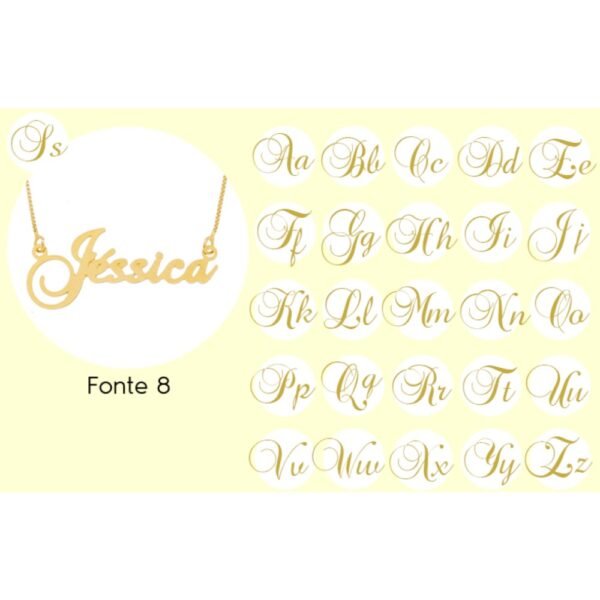 colar-de-nome-fontes-personalizados-banhado-ouro-18k-887 Colar De Nome, Fontes Personalizados, Banhado Ouro 18k