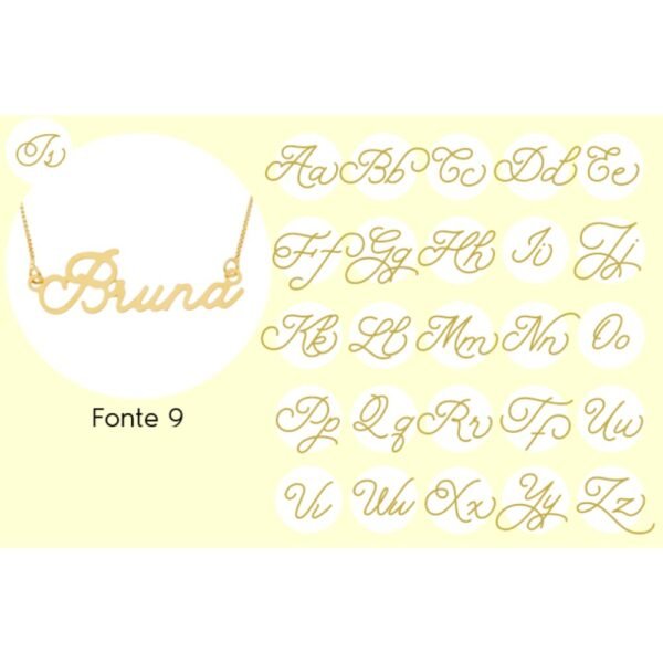 colar-de-nome-fontes-personalizados-banhado-ouro-18k-888 Colar De Nome, Fontes Personalizados, Banhado Ouro 18k