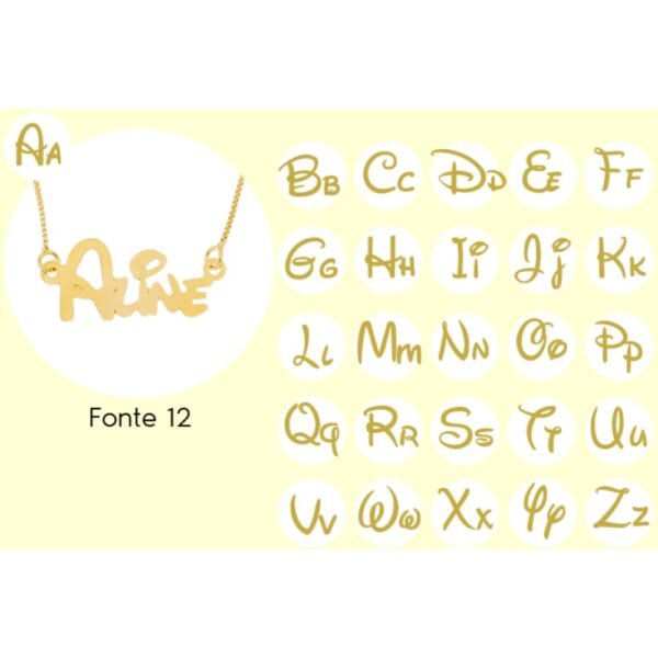 colar-de-nome-fontes-personalizados-banhado-ouro-18k-891 Colar De Nome, Fontes Personalizados, Banhado Ouro 18k
