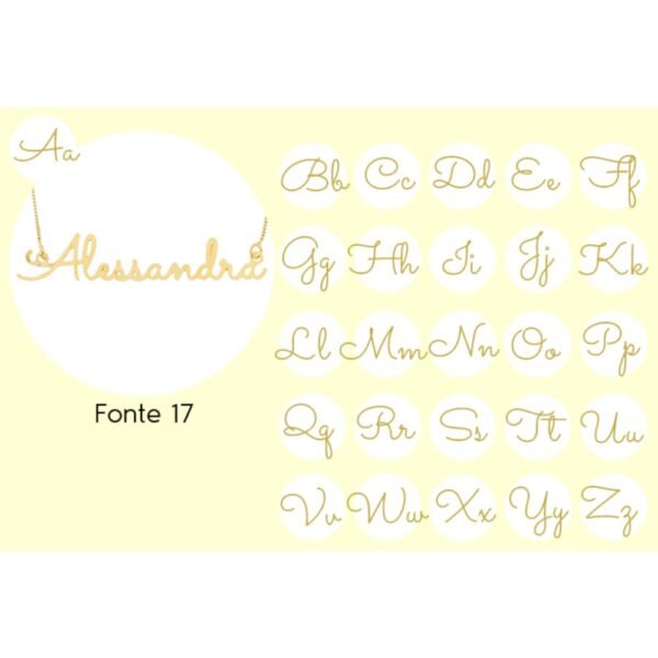 colar-de-nome-fontes-personalizados-banhado-ouro-18k-896 Colar De Nome, Fontes Personalizados, Banhado Ouro 18k