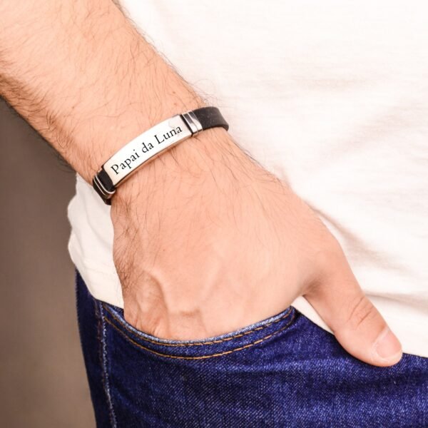 pulseira-masculina-personalizada-com-escrita-silicone Pulseira Masculina, Personalizada com Escrita, Silicone